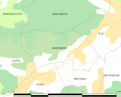 Map commune FR insee code 67022